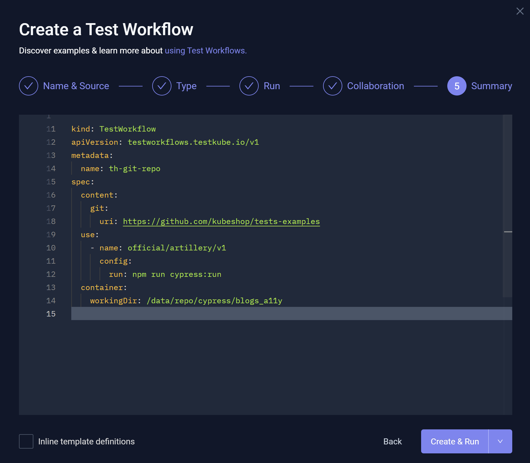 Test Workflow Wizard Summary No Inline Template Definitions